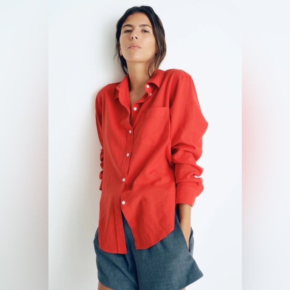 H&M premium collection | linen button up | size small - Picture 6 of 6